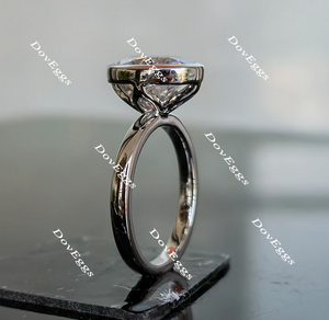 Wendyann's bezel setting solitaire engagement ring only semi-mount only(Exclusively to DovEggs Stones)