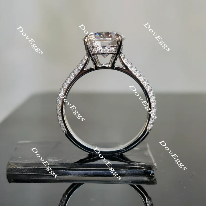 Doveggs pave engagement ring only semi-mount only(Exclusively to DovEggs Stones)