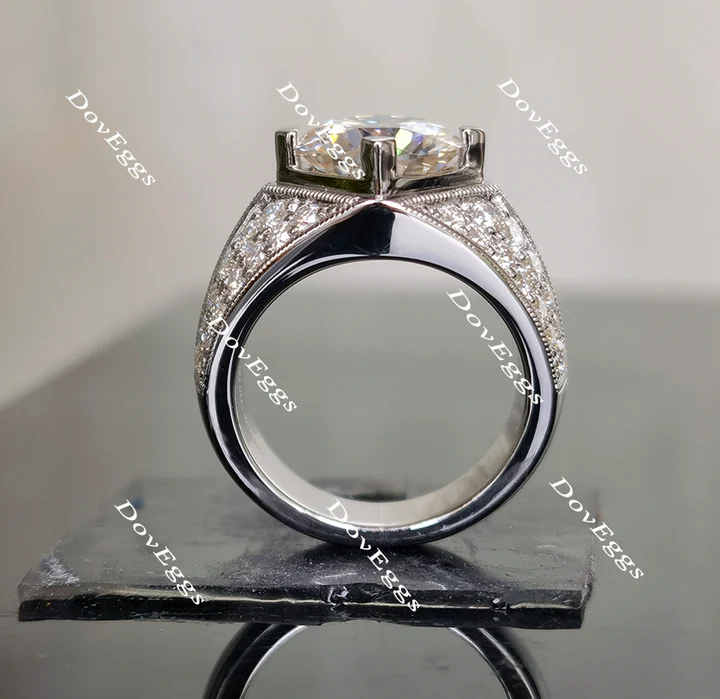 Doveggs pave engagement ring only semi-mount only(Exclusively to DovEggs Stones)