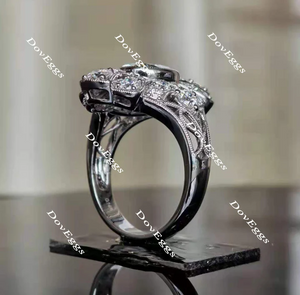 Doveggs vintage floral engagement ring only semi-mount only(Exclusively to DovEggs Stones)