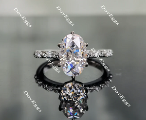 Doveggs art deco vintage engagement ring only semi-mount only(Exclusively to DovEggs Stones)