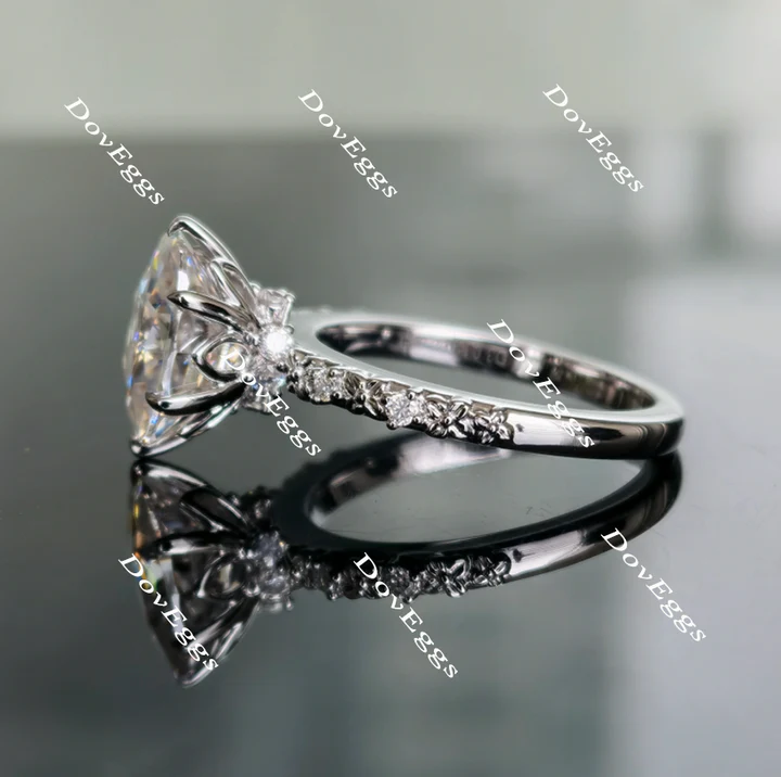 Doveggs art deco vintage engagement ring only semi-mount only(Exclusively to DovEggs Stones)