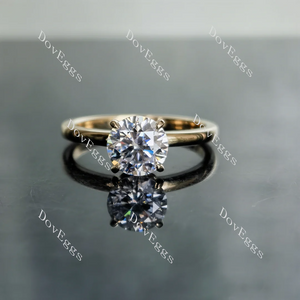 Doveggs art deco engagement ring only semi-mount only(Exclusively to DovEggs Stones)