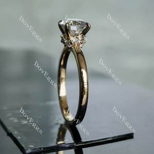 Doveggs art deco engagement ring only semi-mount only(Exclusively to DovEggs Stones)