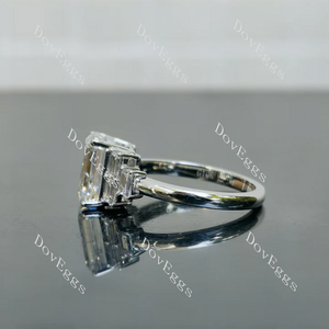 DovEggs side stones engagement ring semi-mount only(Exclusively to DovEggs Stones)