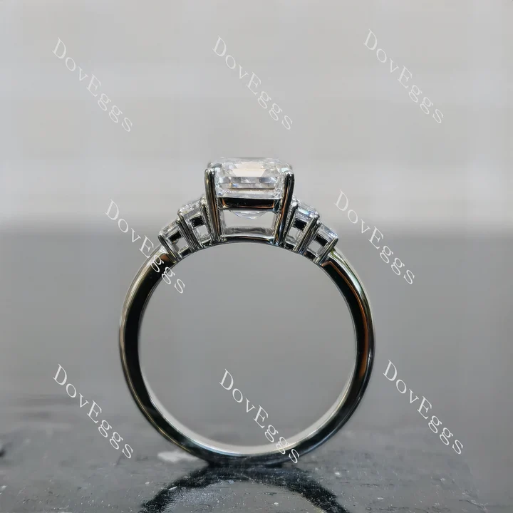 DovEggs side stones engagement ring semi-mount only(Exclusively to DovEggs Stones)