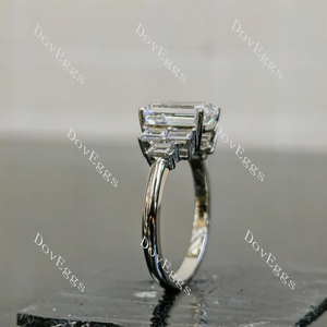 DovEggs side stones engagement ring semi-mount only(Exclusively to DovEggs Stones)