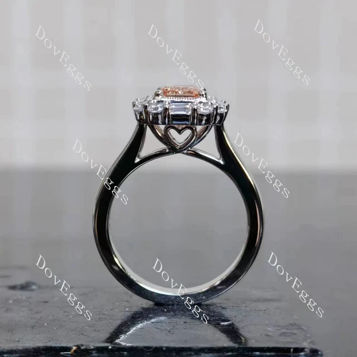 The Bella Bleue halo engagement ring semi-mount only(Exclusively to DovEggs Stones)