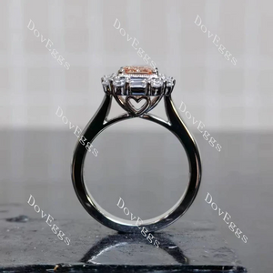 The Bella Bleue halo engagement ring semi-mount only(Exclusively to DovEggs Stones)