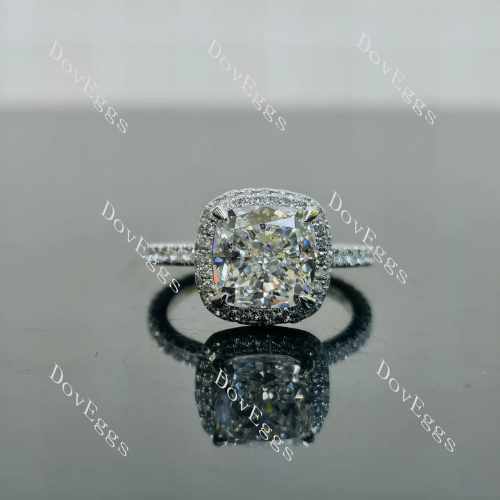 DovEggs halo full eternity engagement ring semi-mount only(Exclusively to DovEggs Stones)