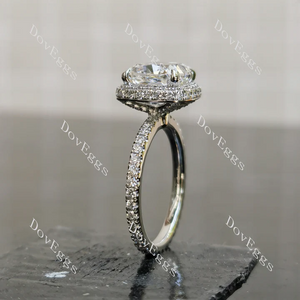 DovEggs halo full eternity engagement ring semi-mount only(Exclusively to DovEggs Stones)