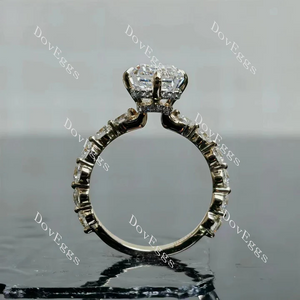 DovEggs pave engagement ring semi-mount only(Exclusively to DovEggs Stones)