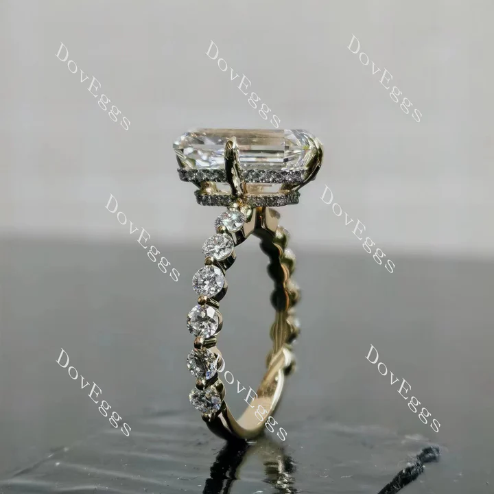 DovEggs pave engagement ring semi-mount only(Exclusively to DovEggs Stones)