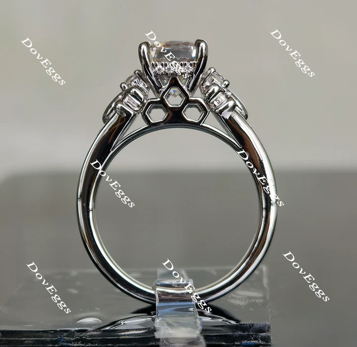 Doveggs art deco engagement ring semi-mount only(Exclusively to DovEggs Stones)