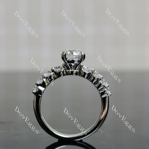 Doveggs pave engagement ring semi-mount only(Exclusively to DovEggs Stones)