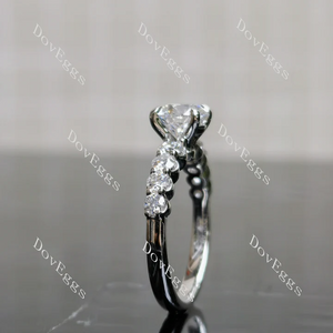 Doveggs pave engagement ring semi-mount only(Exclusively to DovEggs Stones)