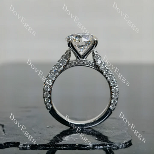 The Gentry pave 3/4 eternity engagement ring semi-mount only(Exclusively to DovEggs Stones)