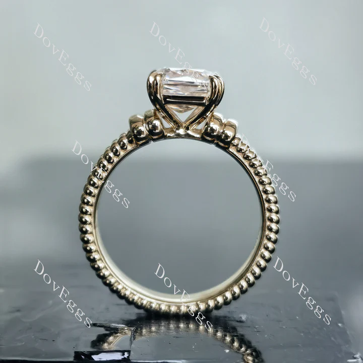 Doveggs solitaire twist arm engagement ring semi-mount only(Exclusively to DovEggs Stones)