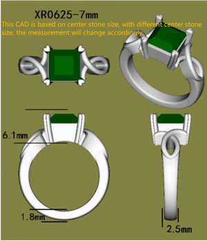 Doveggs crossed arms solitaire engagement ring semi-mount only(Exclusively to DovEggs Stones)