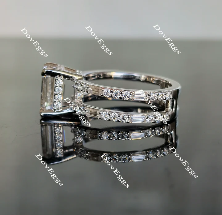 Doveggs pave eternity engagement ring semi-mount only(Exclusively to DovEggs Stones)