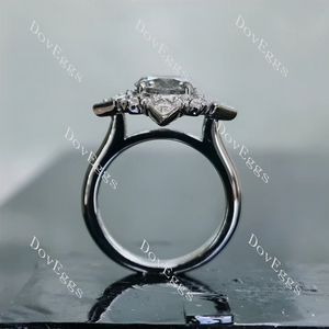 DovEggs art deco engagement ring semi-mount only(Exclusively to DovEggs Stones)