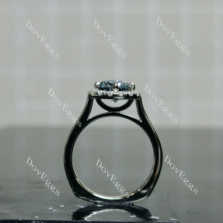 DovEggs halo engagement ring semi-mount only(Exclusively to DovEggs Stones)