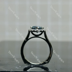 DovEggs halo engagement ring semi-mount only(Exclusively to DovEggs Stones)