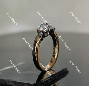 DovEggs vintage three-stone engagement ring semi-mount only(Exclusively to DovEggs Stones)