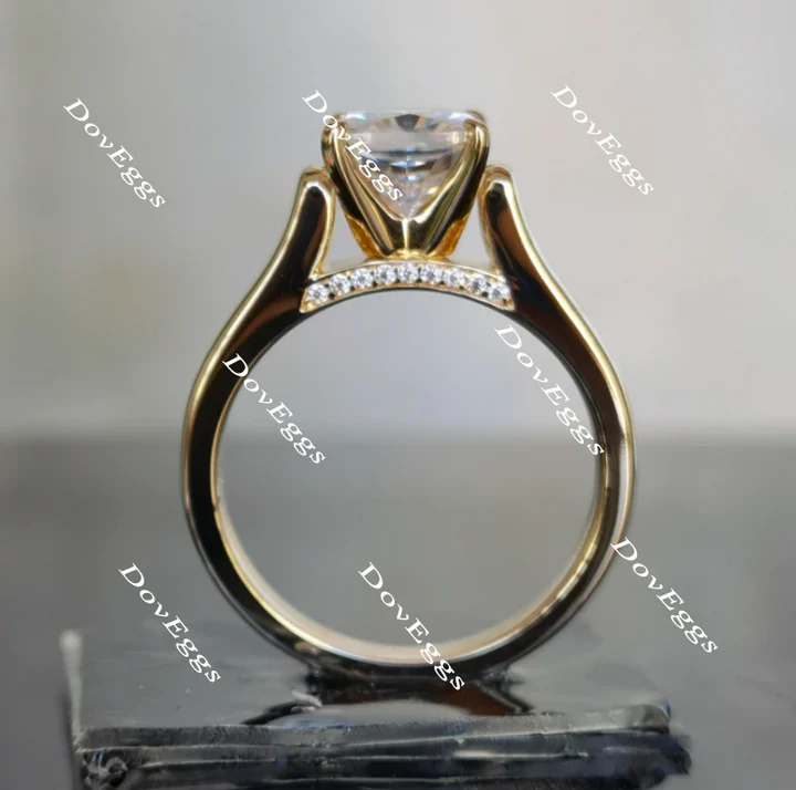 DovEggs pave engagement ring semi-mount only(Exclusively to DovEggs Stones)