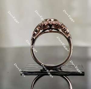 The Marisol flower shape vintage engagement ring semi-mount only(Exclusively to DovEggs Stones)