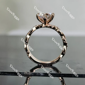 KD’s histone curved band engagement ring semi-mount only(Exclusively to DovEggs Stones)