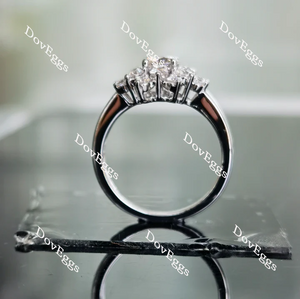 Jane Ella floral split shank engagement ring semi-mount only(Exclusively to DovEggs Stones)