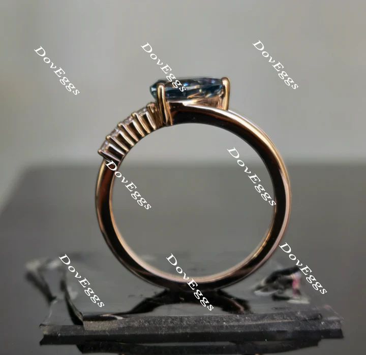 Follow Your Arrow pave ngagement ring semi-mount only(Exclusively to DovEggs Stones)