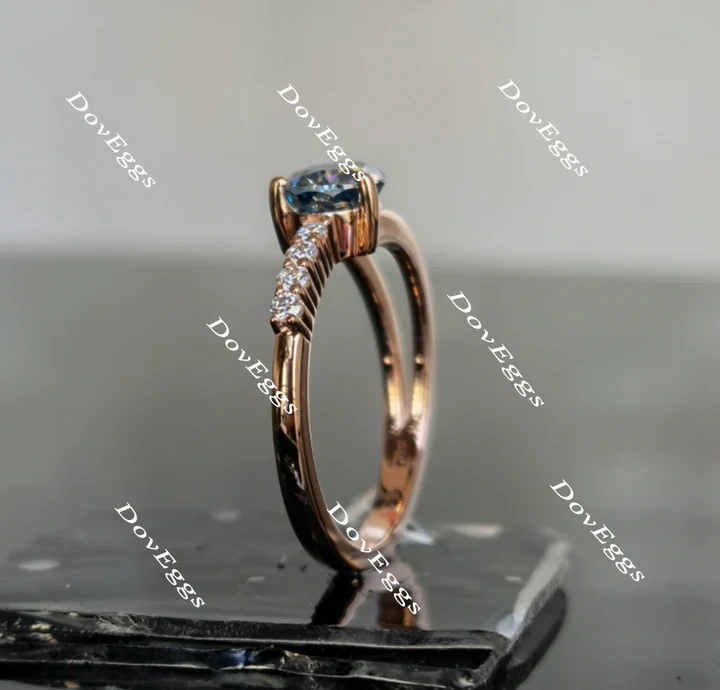 Follow Your Arrow pave ngagement ring semi-mount only(Exclusively to DovEggs Stones)