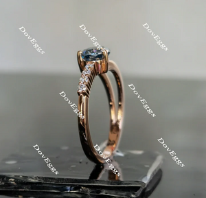 Follow Your Arrow pave ngagement ring semi-mount only(Exclusively to DovEggs Stones)