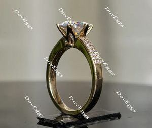 DovEggs channel set engagement ring only semi-mount only(Exclusively to DovEggs Stones)