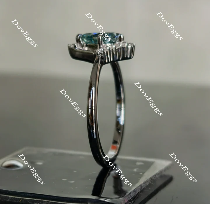 DovEggs art deco engagement ring only semi-mount only(Exclusively to DovEggs Stones)