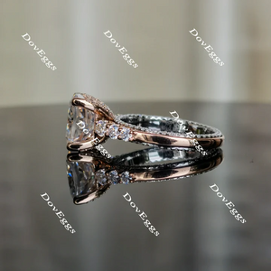 DovEggs vintage side-stone engagement ring only semi-mount only(Exclusively to DovEggs Stones)