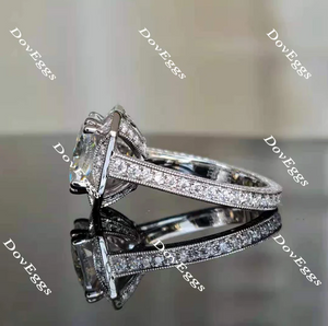 DovEggs halo pave vintage engagement ring only semi-mount only(Exclusively to DovEggs Stones)