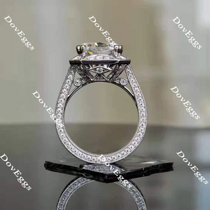 DovEggs halo pave vintage engagement ring only semi-mount only(Exclusively to DovEggs Stones)