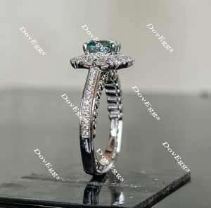 Gabriela halo art deco engagement ring only semi-mount only(Exclusively to DovEggs Stones)