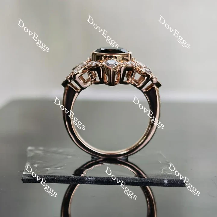 Doveggs floral setting vintage engagement ring only semi-mount only(Exclusively to DovEggs Stones)