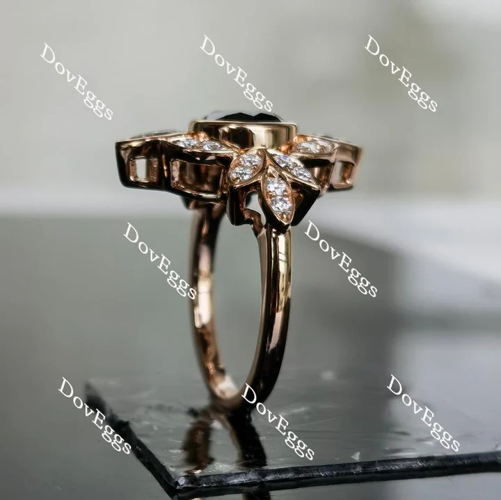 Doveggs floral setting vintage engagement ring only semi-mount only(Exclusively to DovEggs Stones)