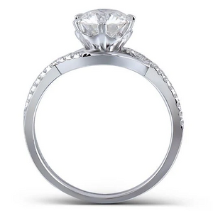 Doveggs pave vintage engagement ring only semi-mount only(Exclusively to DovEggs Stones)