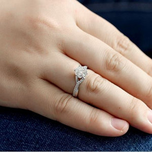 Doveggs pave vintage engagement ring only semi-mount only(Exclusively to DovEggs Stones)