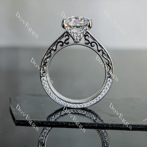 Doveggs vintage engagement ring only semi-mount only(Exclusively to DovEggs Stones)