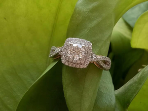 Doveggs vintage pave engagement ring only semi-mount only(Exclusively to DovEggs Stones)