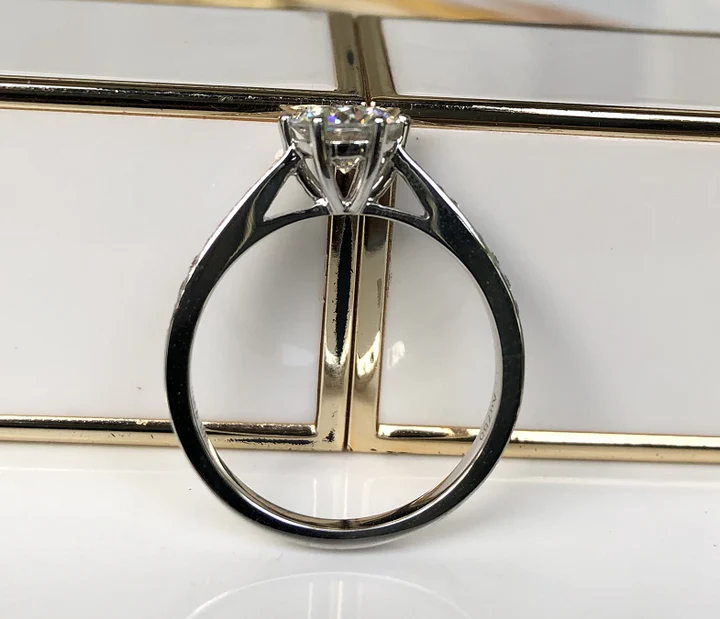 Doveggs pave engagement ring only semi-mount only(Exclusively to DovEggs Stones)