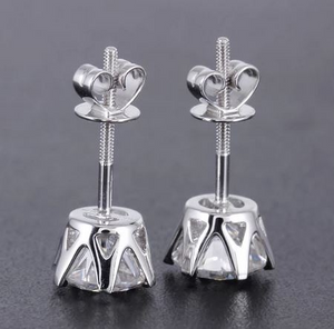 Doveggs solitaire stud earrings only semi-mount (Exclusively to DovEggs Stones)