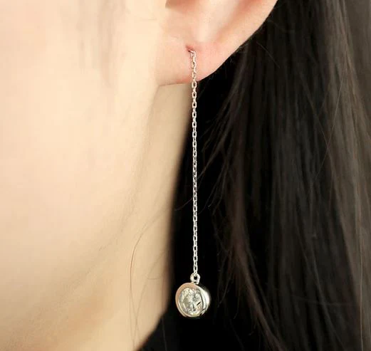 Doveggs bezel setting drop earrings semi-mount only(Exclusively to DovEggs Stones)